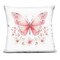 Stupell Industries Pink Symmetrical Butterfly Florals Decorative Printed Throw Pillow, design by Creative Studio, 18 x 7 x 18